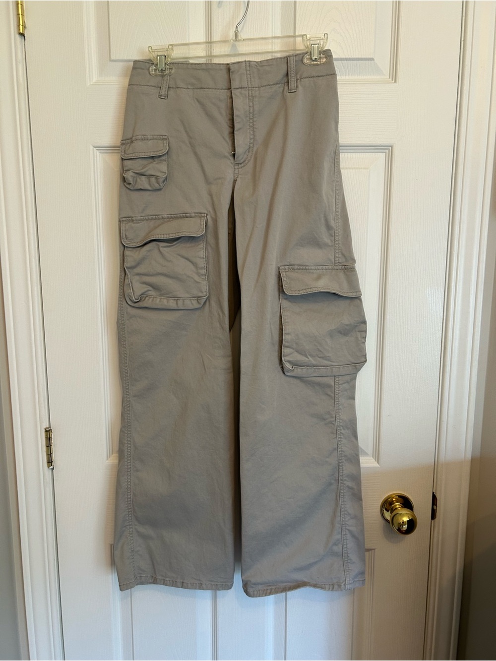 TNA Light Gray Utility Pants